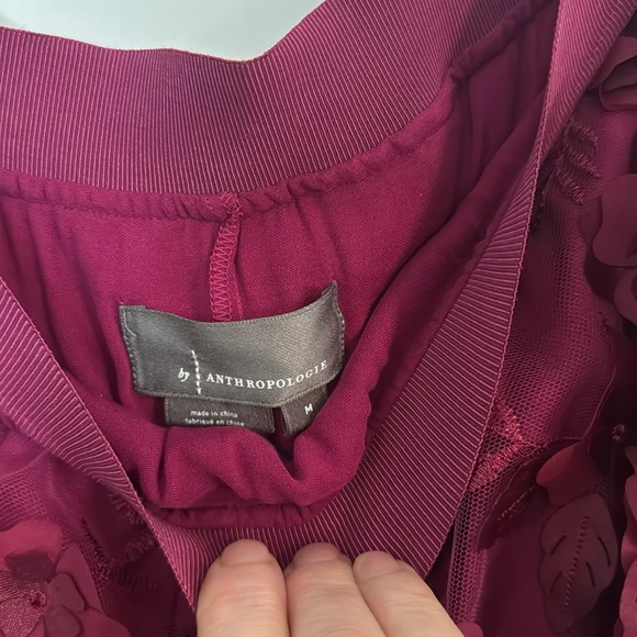 Anthropologie 3D floral maxi skirt - Picture 2 of 9